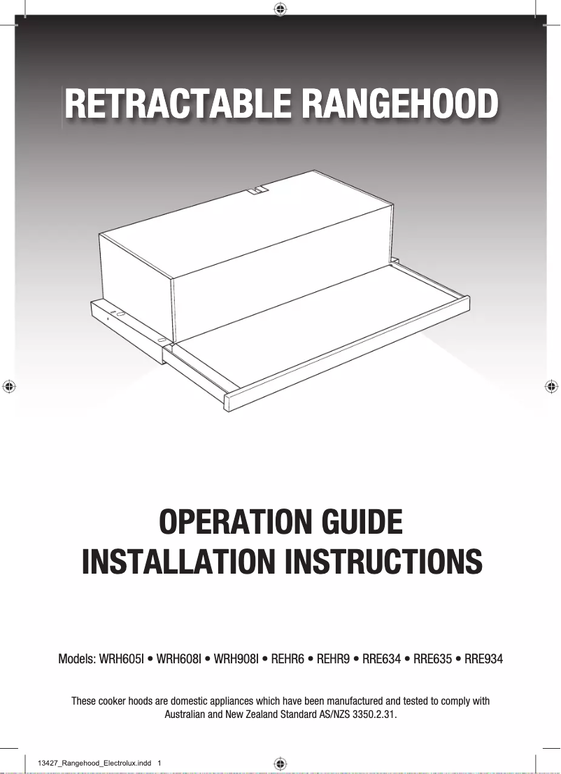 Imagen de la primera página del manual del dispositivo WRH908IW