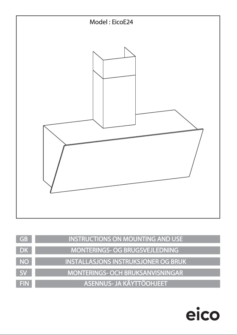 Página 1 del manual Manual de usuario Eico E24 90 Stone