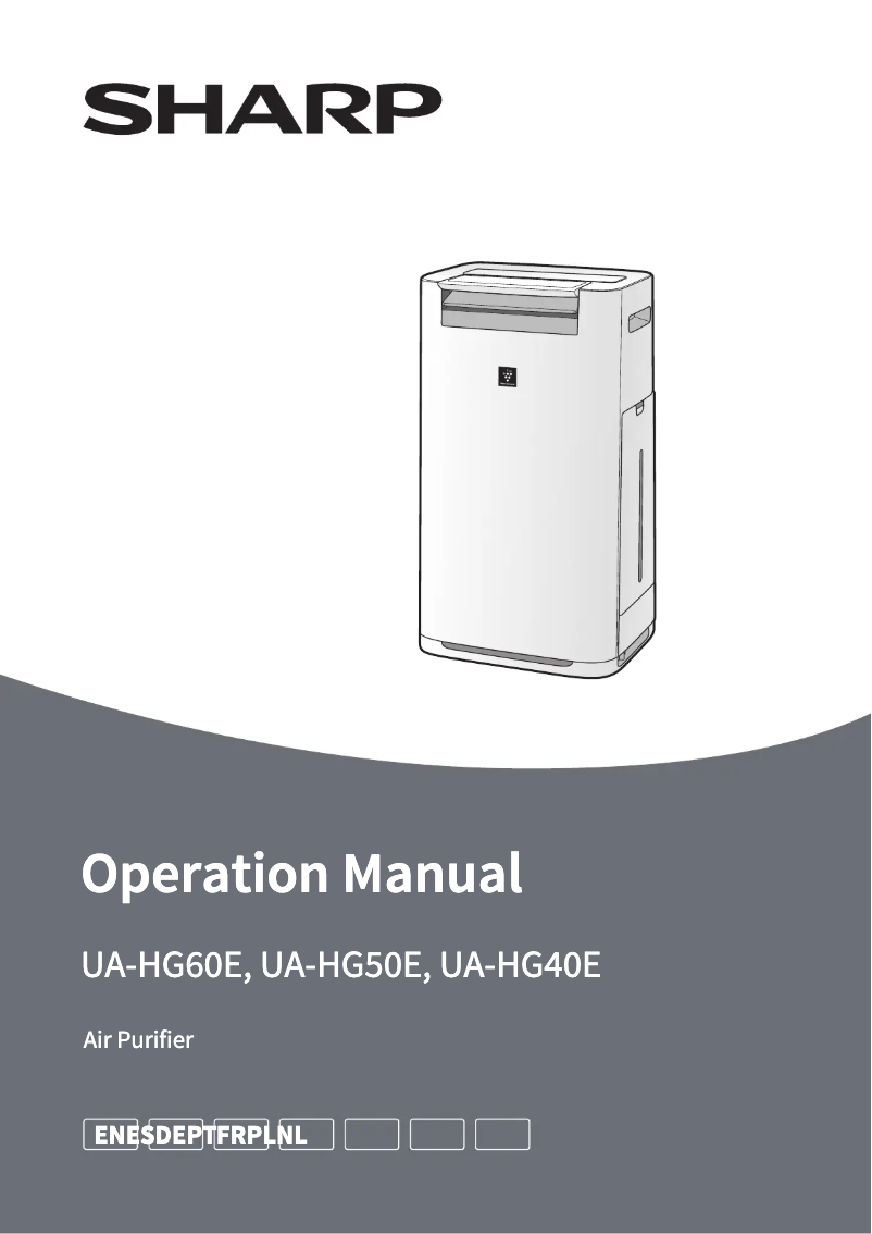 Imagen de la primera página del manual del dispositivo UA-HG40E