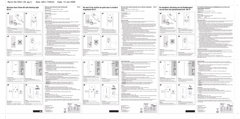 Imagen de la primera página del manual del dispositivo SX21