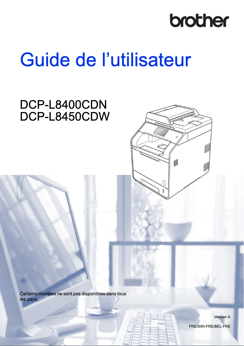 Imagen de la primera página del manual del dispositivo DCP-L8450CDW