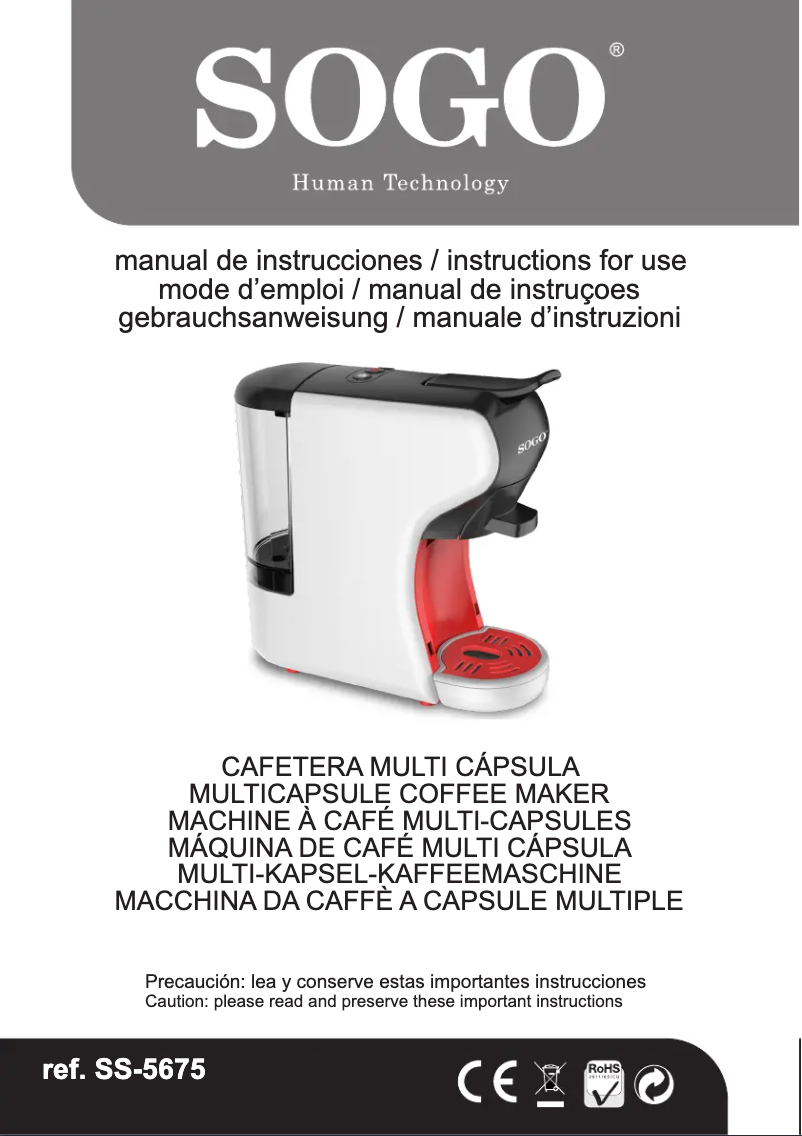 Página nº 1 - Manual de usuario Sogo SS-5675