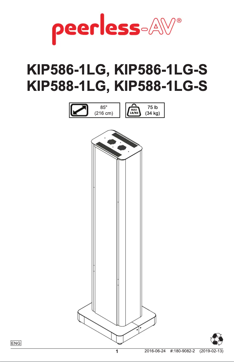 Imagen de la primera página del manual del dispositivo KIP588-4LG-EUK