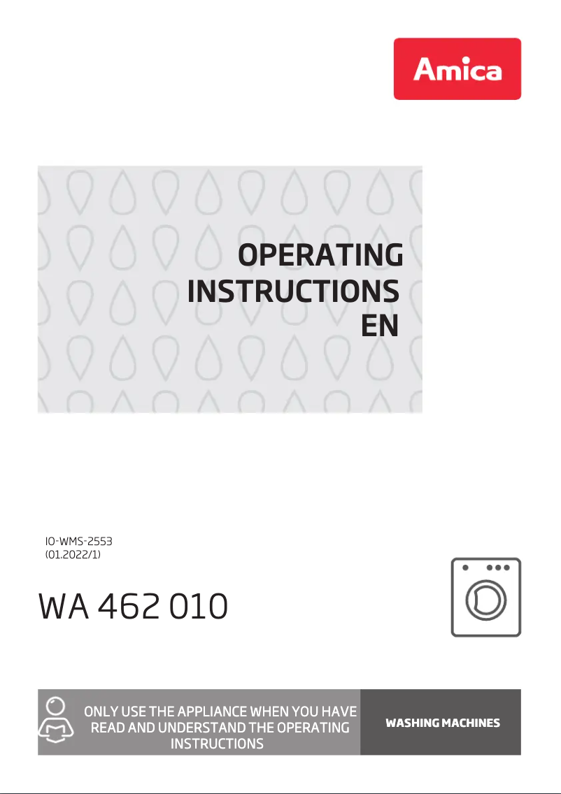 Página 1 del manual Manual de usuario Amica WA 462 010
