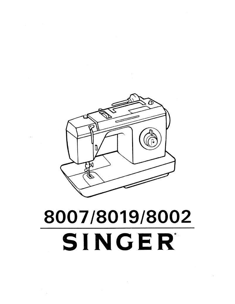 Página 1 del manual Manual de usuario Singer 8002