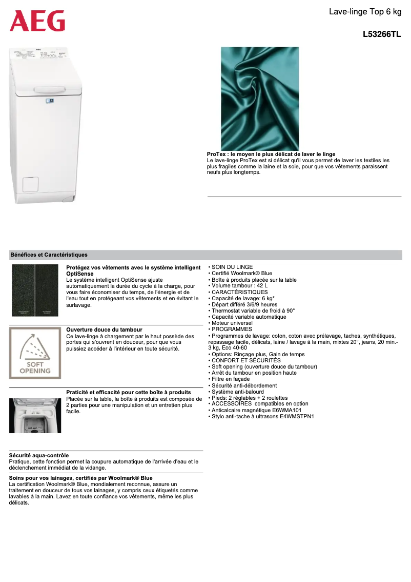 Imagen de la primera página del manual del dispositivo L53266TL