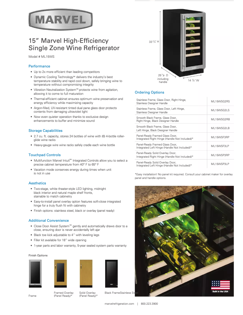 Imagen de la primera página del manual del dispositivo ML15WSF3RP