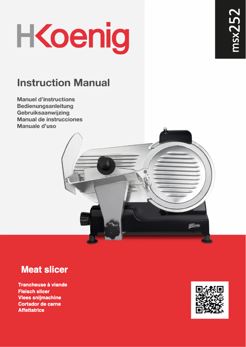 Página 1 del manual Manual de usuario H.Koenig MSX252