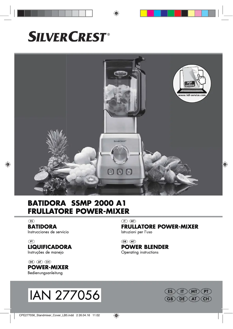 Página 1 del manual Manual de usuario SilverCrest SSMP 2000 A1