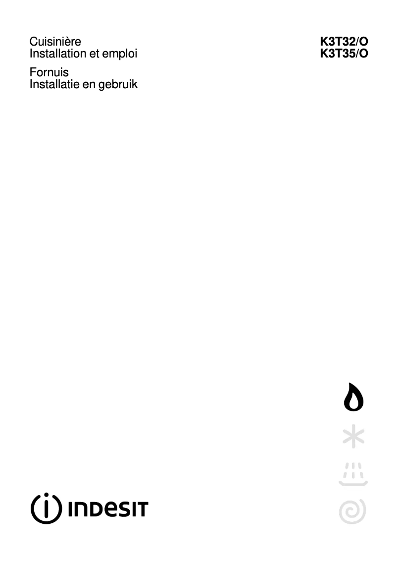 Página 1 del manual Manual de usuario Indesit K3T32/O