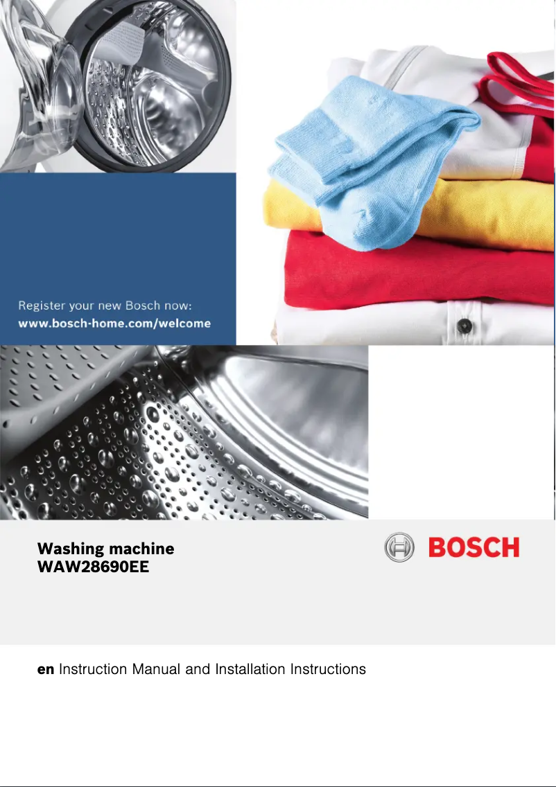Página 1 del manual Manual de usuario Bosch WAW28690EE