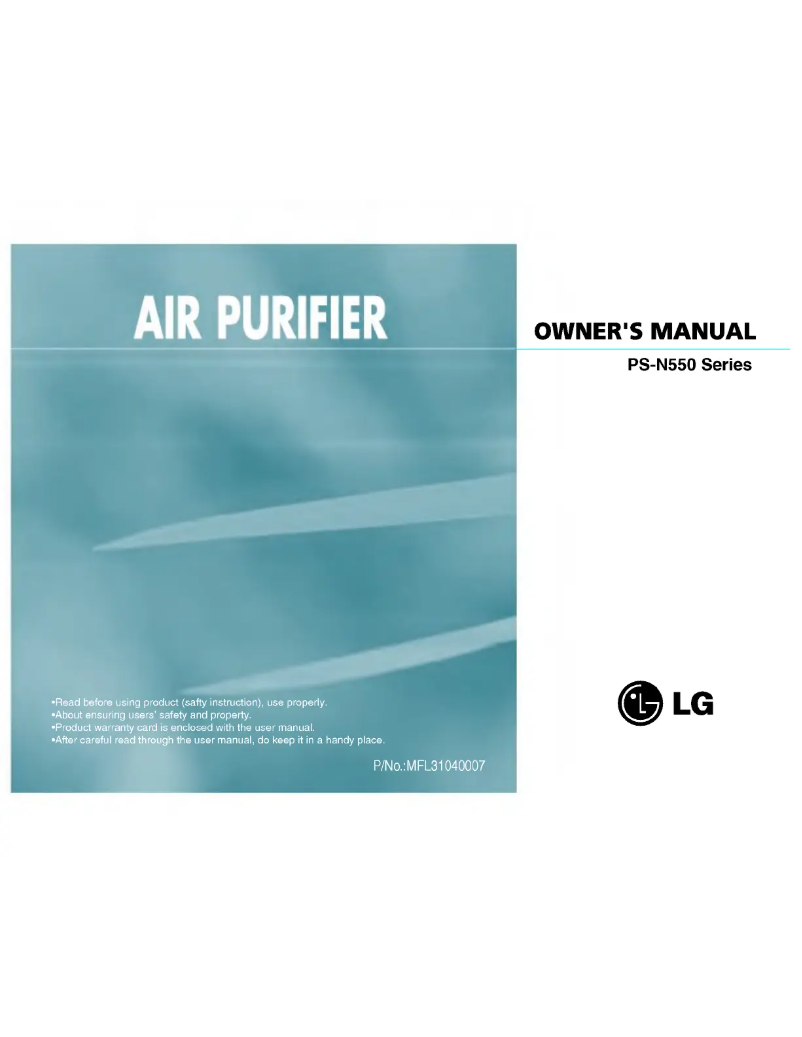 Página 1 del manual Manual de usuario LG PS-N550WPS