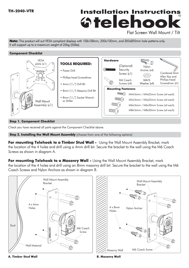 Página 1 del manual Manual de usuario Atdec TH-2040-VTR