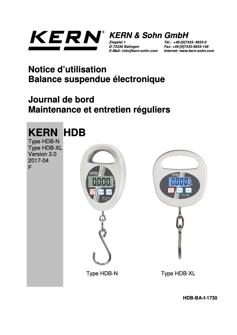 Imagen de la primera página del manual del dispositivo HDB 6K-3XL