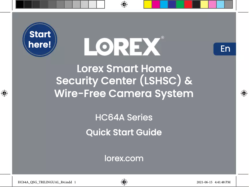 Imagen de la primera página del manual del dispositivo L871T8E