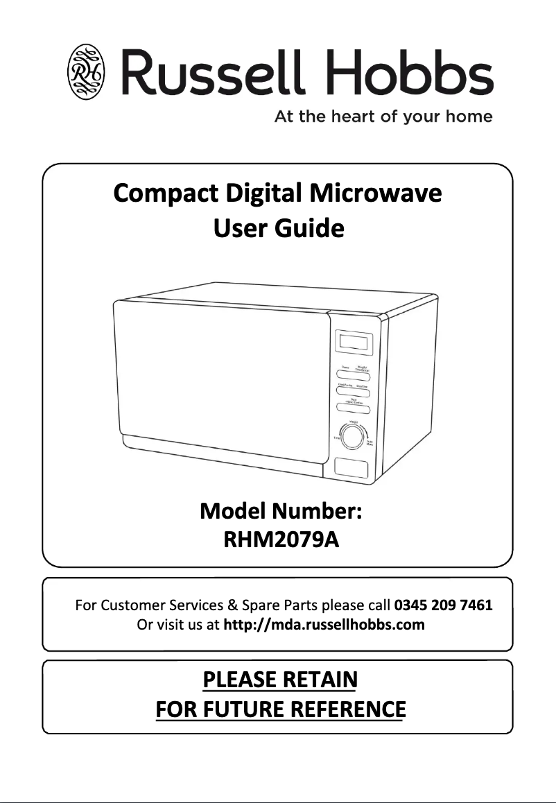Imagen de la primera página del manual del dispositivo RHM2079A