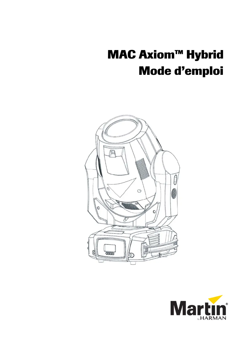 Imagen de la primera página del manual del dispositivo MAC Axiom Hybrid