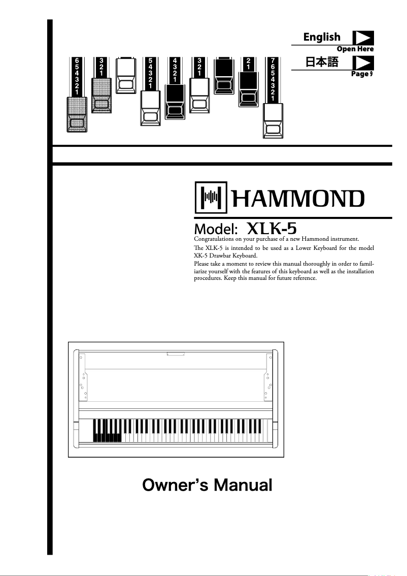 Imagen de la primera página del manual del dispositivo XLK-5