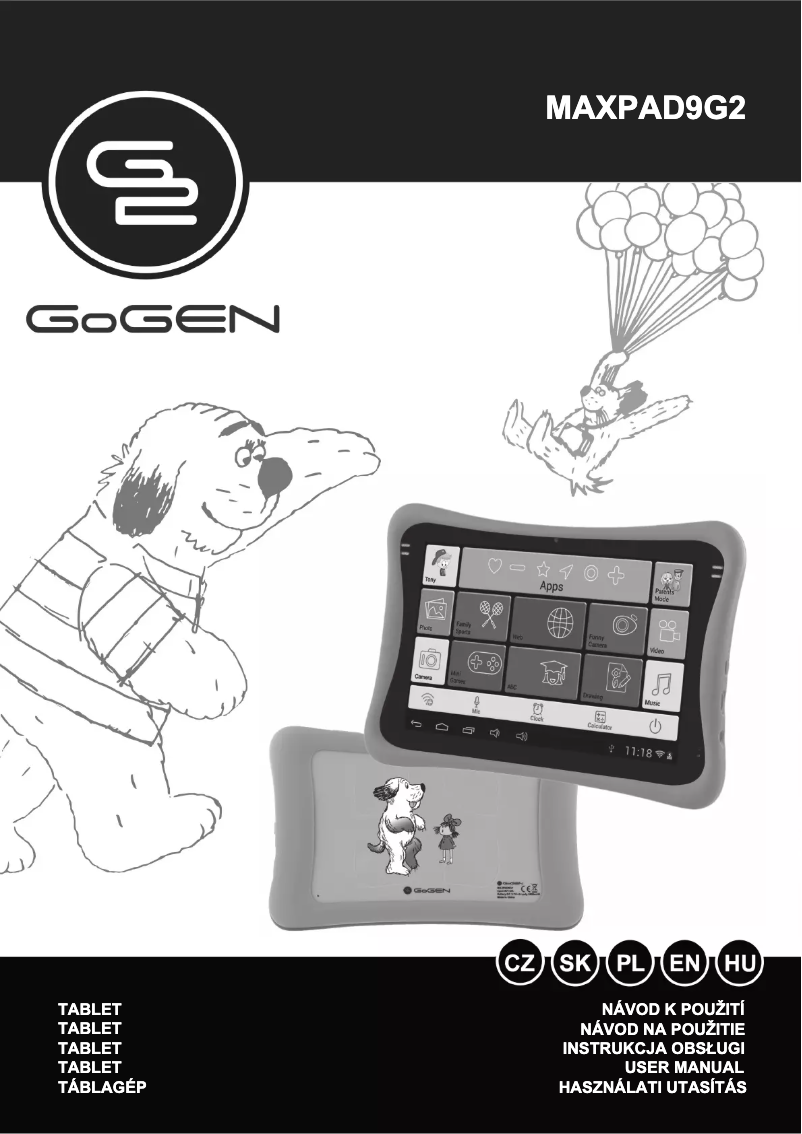 Imagen de la primera página del manual del dispositivo MAXPAD9G2