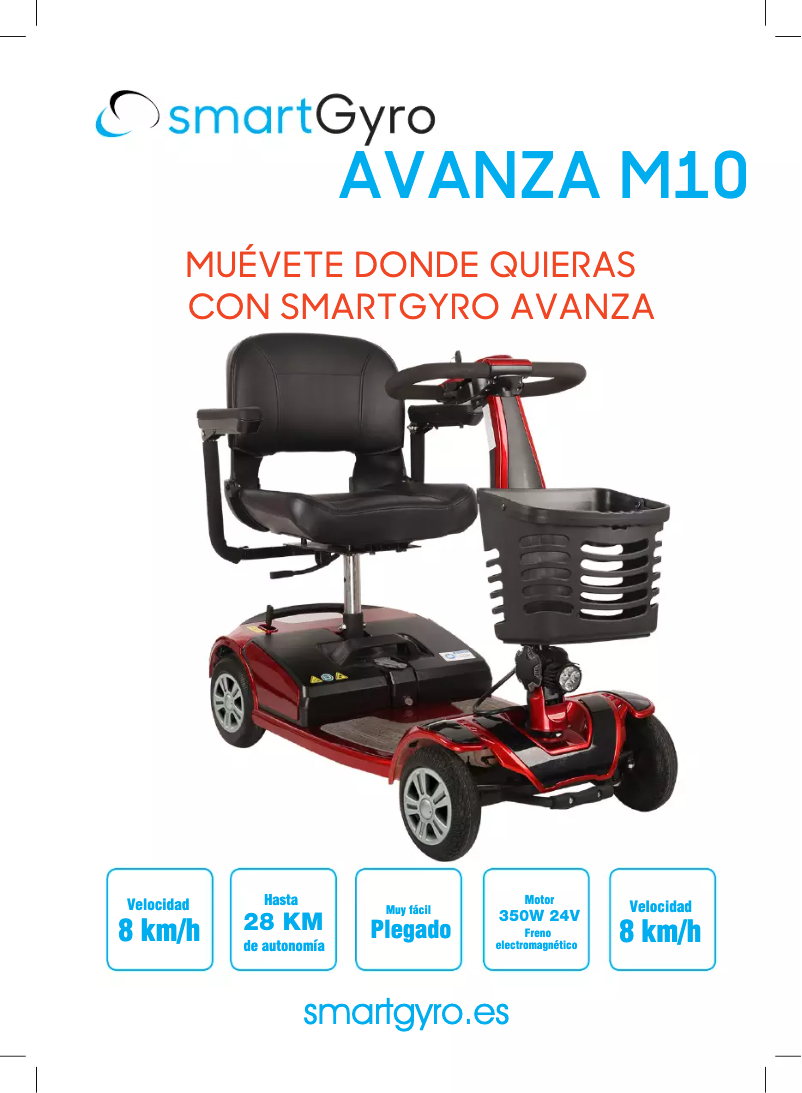 Página 1 del manual Manual de usuario smartGyro Avanza M10