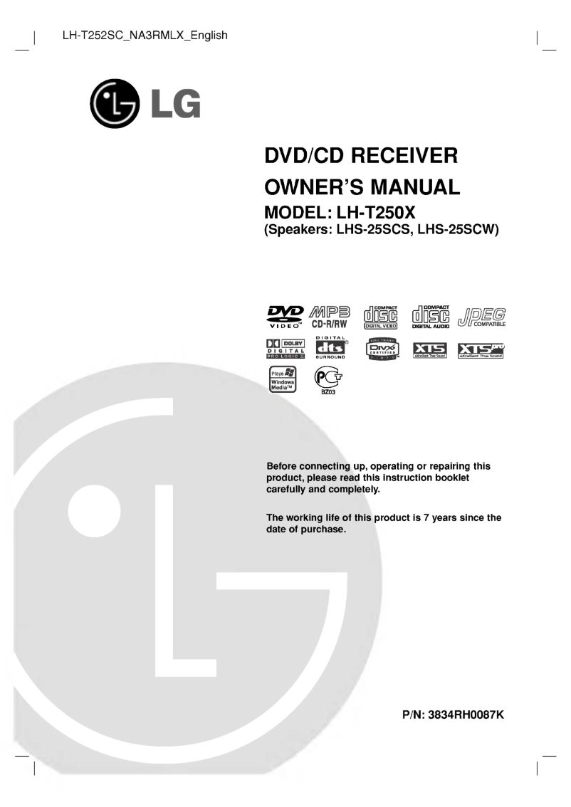 Imagen de la primera página del manual del dispositivo LH-T250X