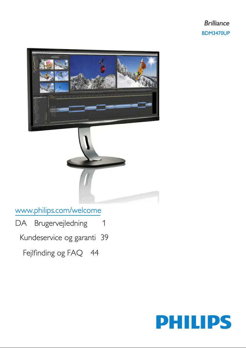 Página 1 del manual Manual de usuario Philips BDM Line BDM3470UP