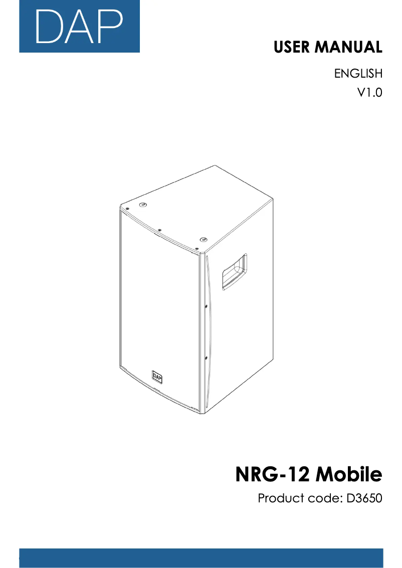 Página 1 del manual Manual de usuario DAP-Audio NRG-12 Mobile