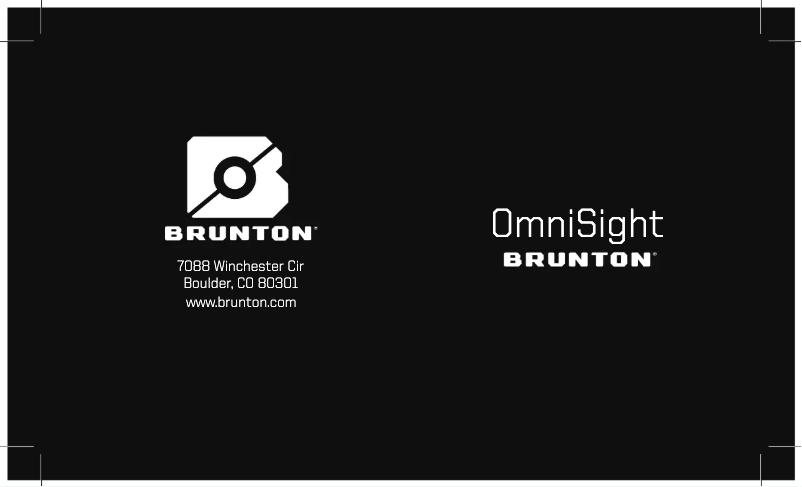 Página 1 del manual Manual de usuario Brunton OmniSight