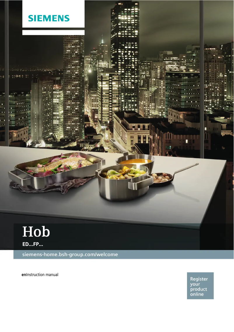 Página nº 1 - Manual de uso y mantenimiento Siemens ED751FPB1E