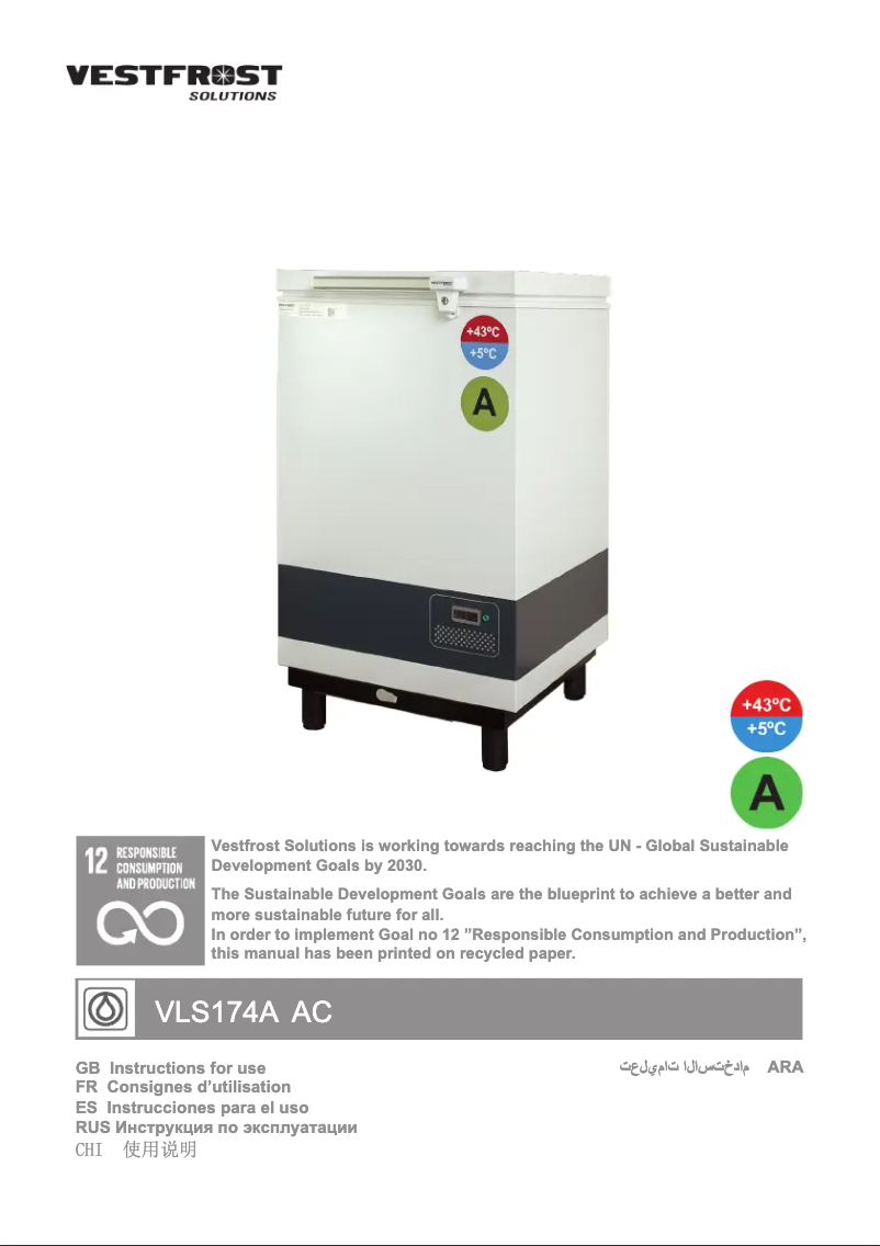 Imagen de la primera página del manual del dispositivo VLS 174A AC