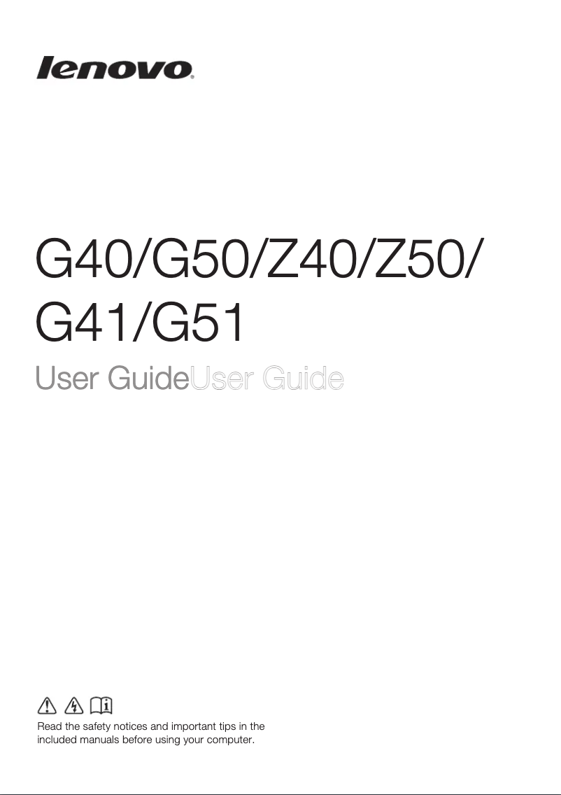 Imagen de la primera página del manual del dispositivo G51-35