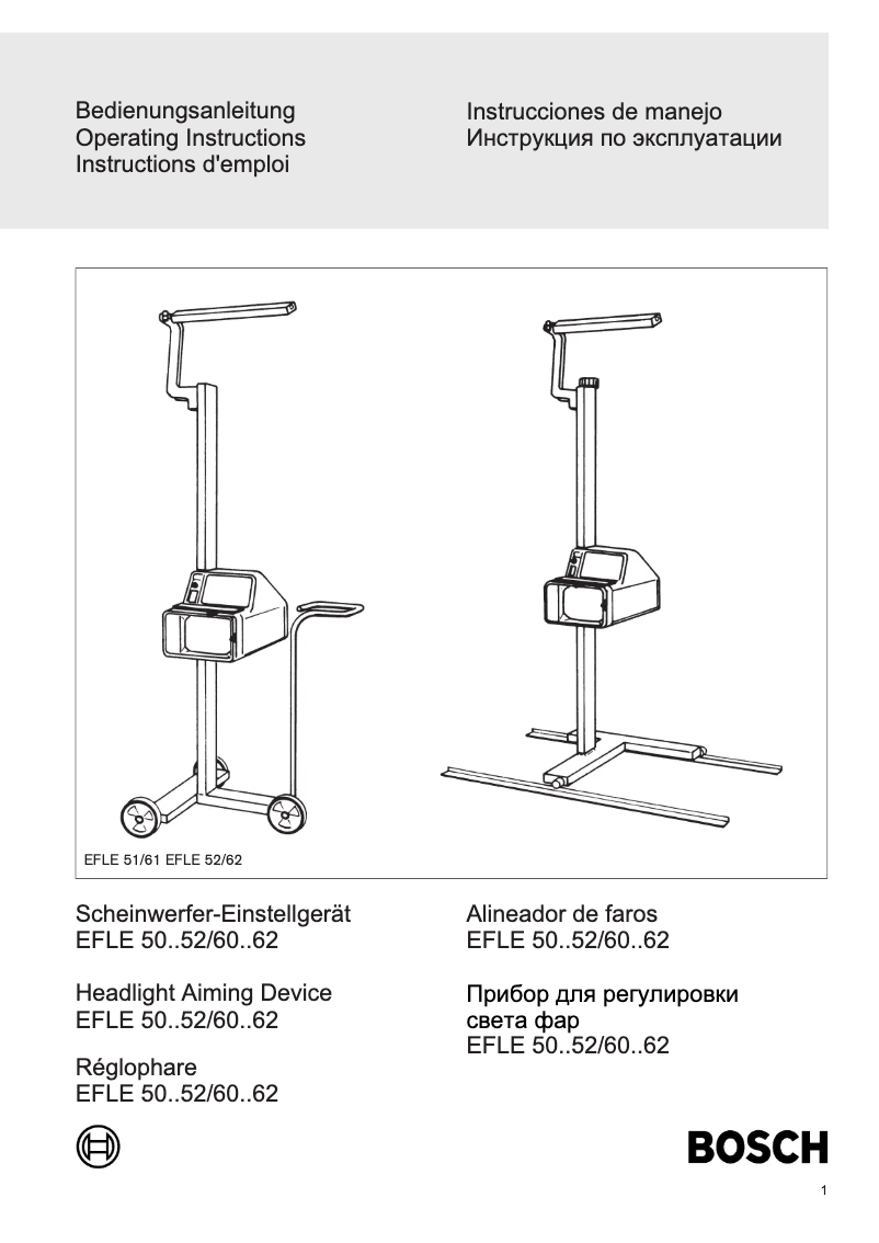 Página nº 1 - Manual de usuario Bosch EFLE61