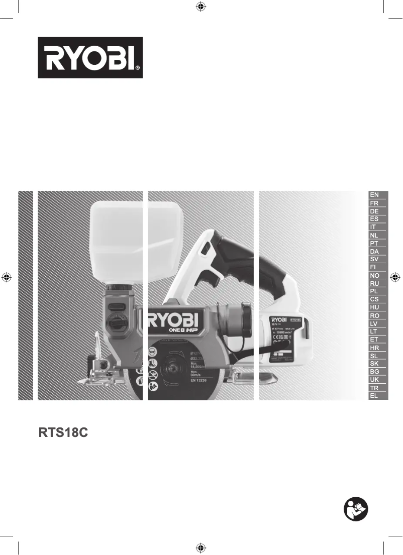 Página 1 del manual Manual de usuario RYOBI RTS18C