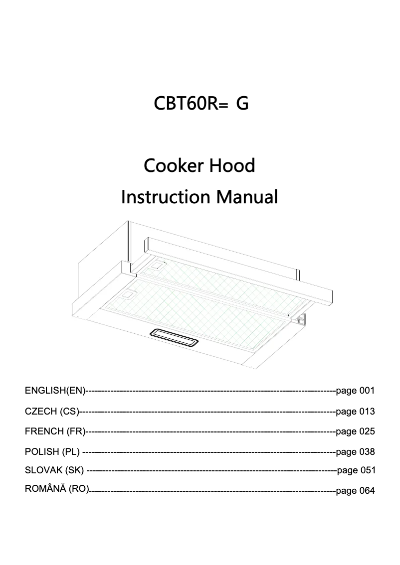 Imagen de la primera página del manual del dispositivo CBT60RWG-07