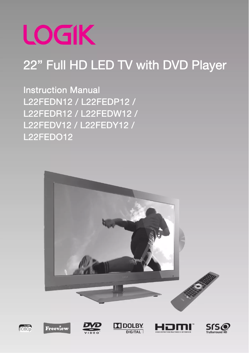 Imagen de la primera página del manual del dispositivo L22FEDV12