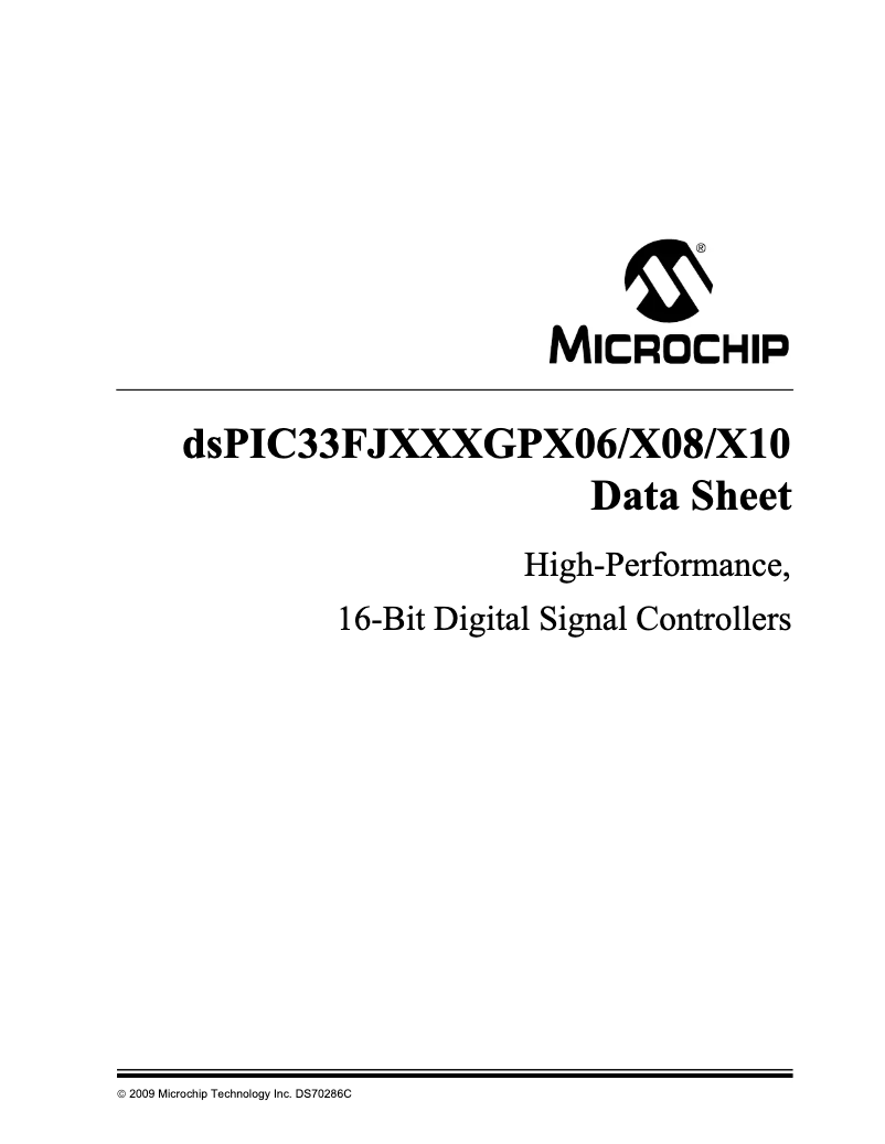 Página nº 1 - Ficha técnica Microchip dsPIC33FJ64GP706