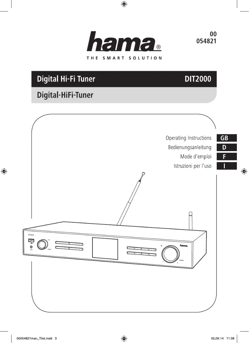 Imagen de la primera página del manual del dispositivo DIT 2000