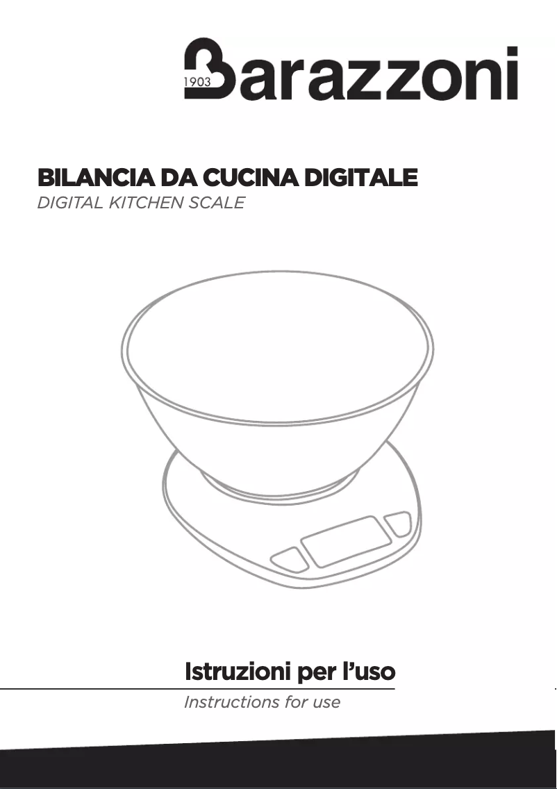 Página 1 del manual Manual de usuario Barazzoni Bowl