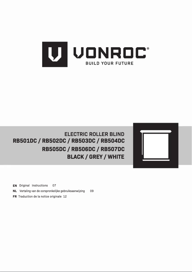 Imagen de la primera página del manual del dispositivo RB506DC