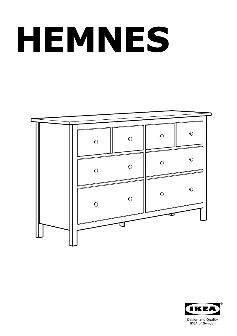 Página 1 del manual Manual de usuario Ikea HEMNES 603.817.37
