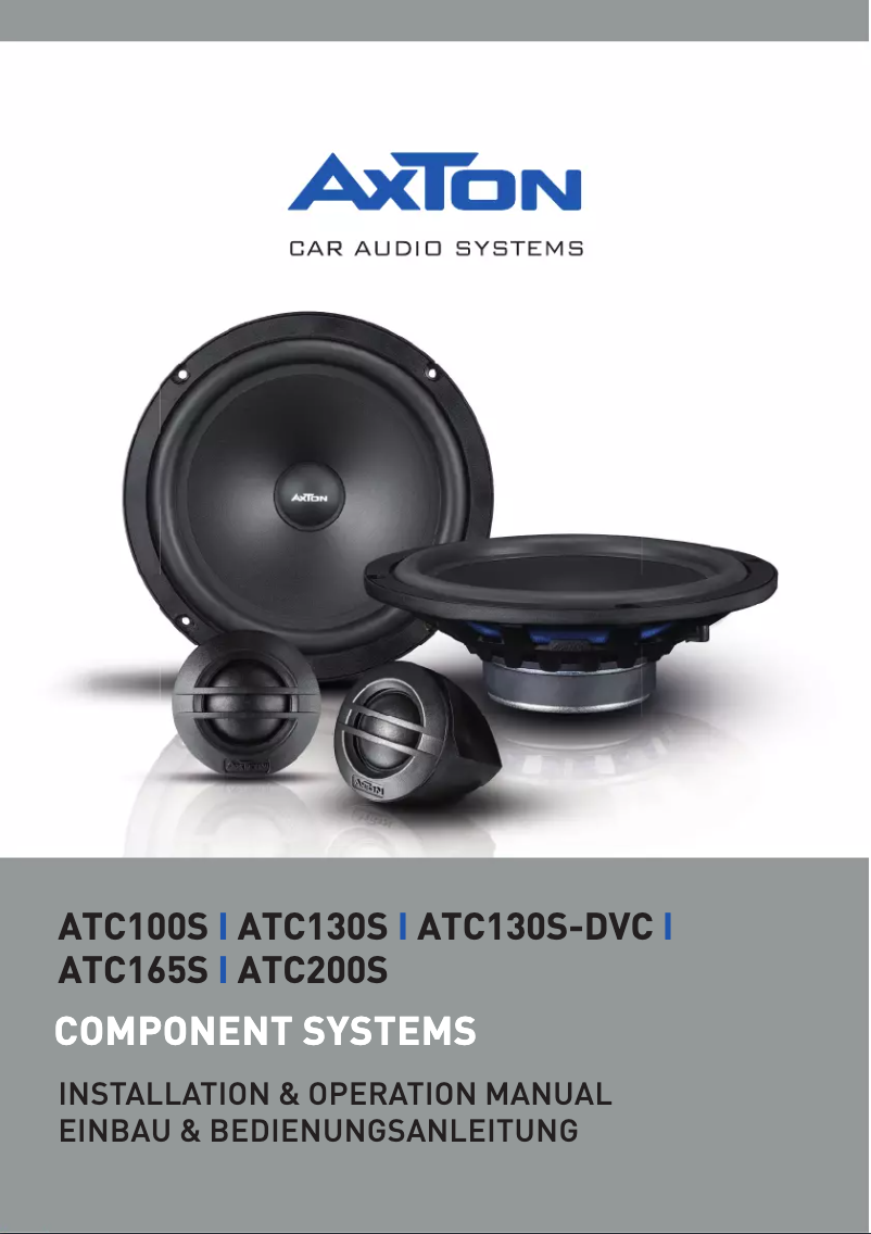 Página 1 del manual Manual de usuario Axton ATC200S