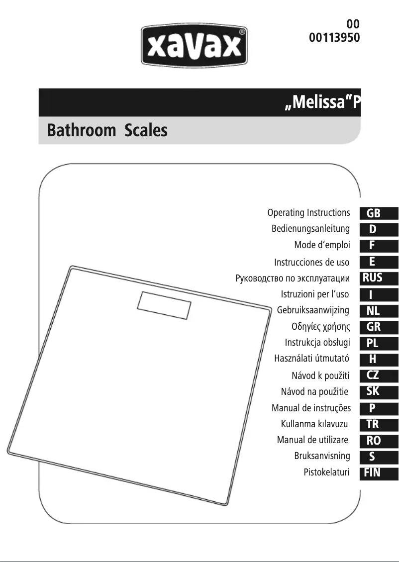 Imagen de la primera página del manual del dispositivo Melissa