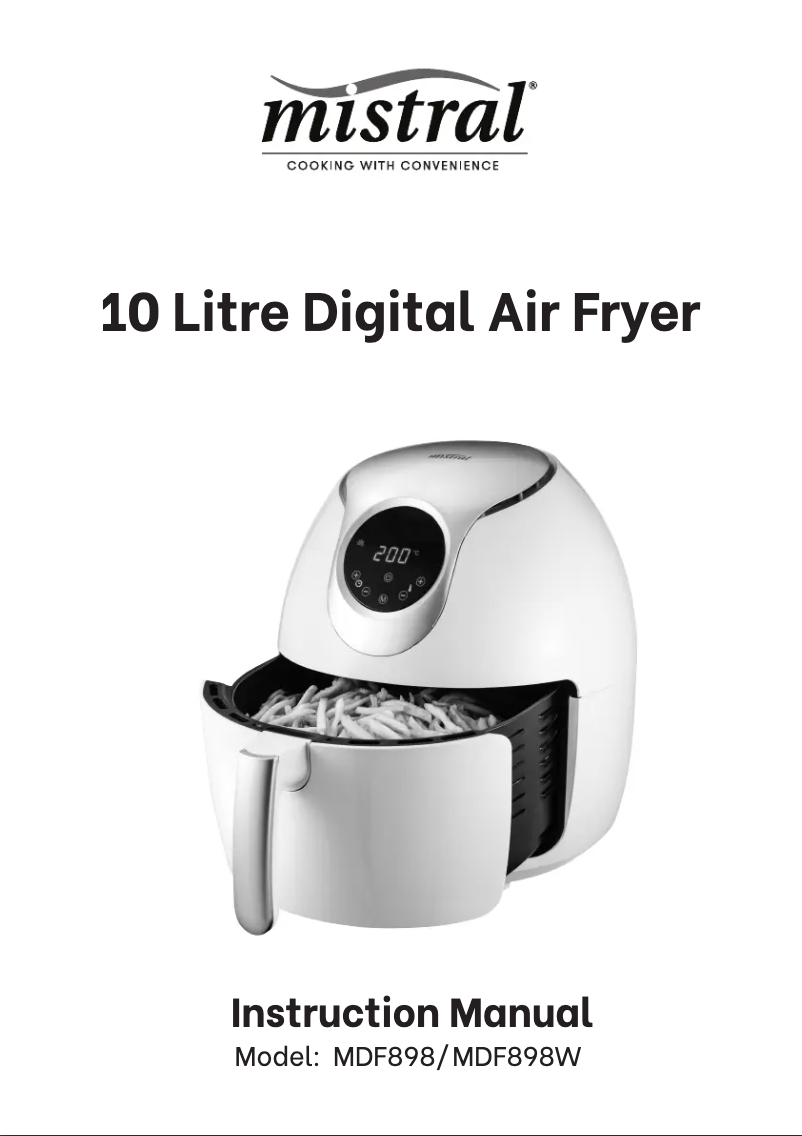 Imagen de la primera página del manual del dispositivo MDF898W