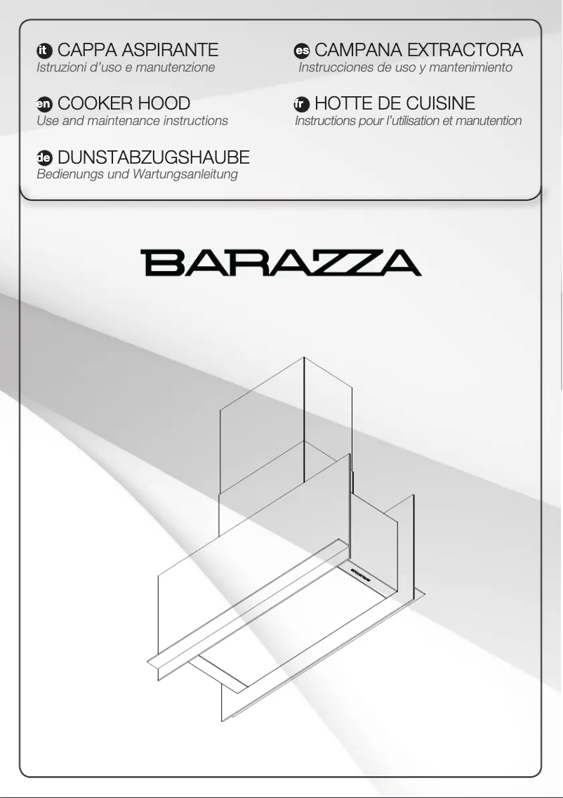 Página 1 del manual Manual de usuario Barazza 1KUNI121