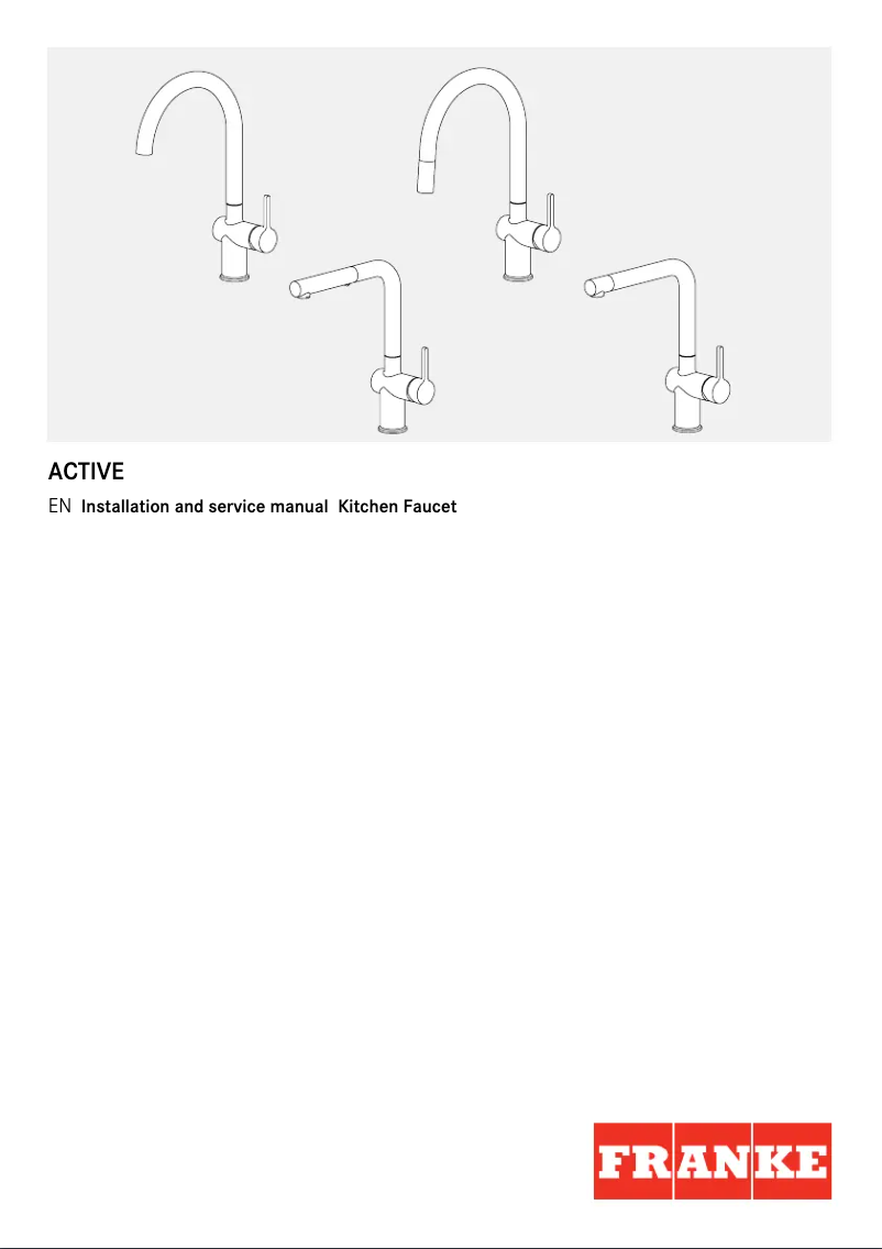 Página 1 del manual Manual de usuario Franke Active TA7720MB