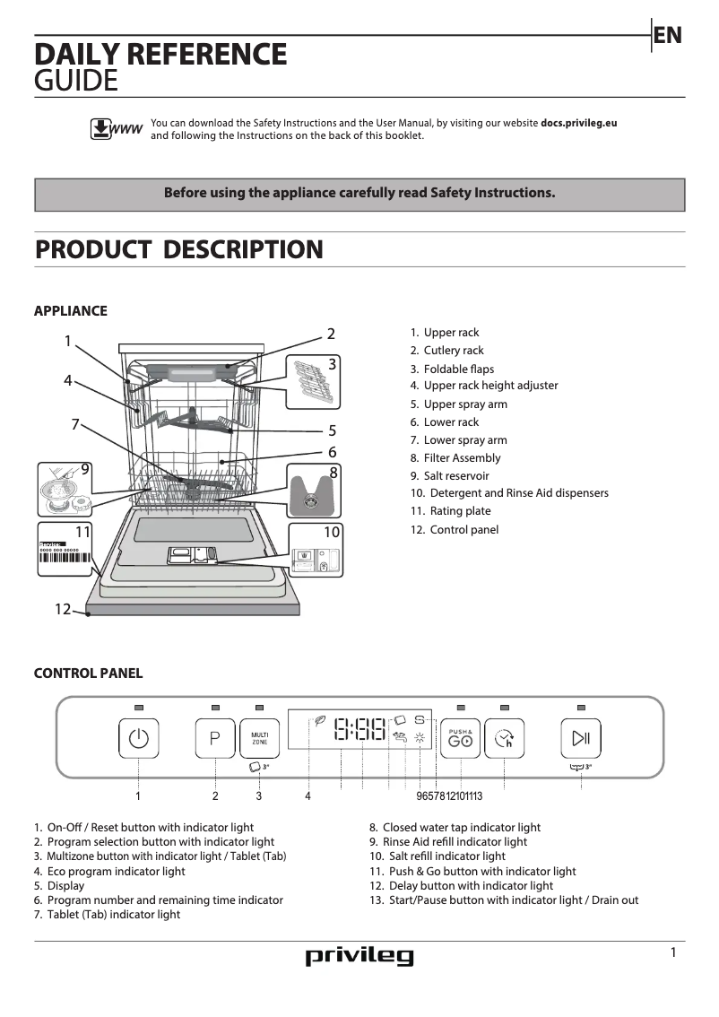 Imagen de la primera página del manual del dispositivo RUO 3T133 A F X