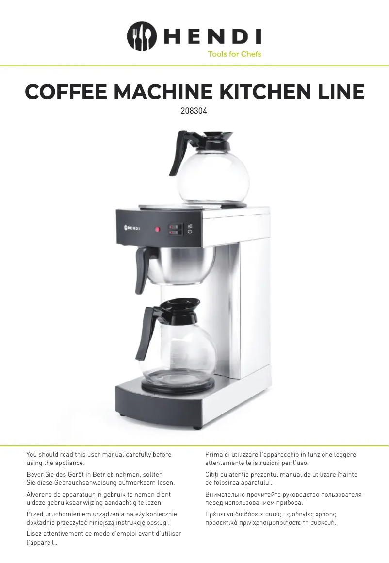 Página 1 del manual Manual de usuario Hendi 208304