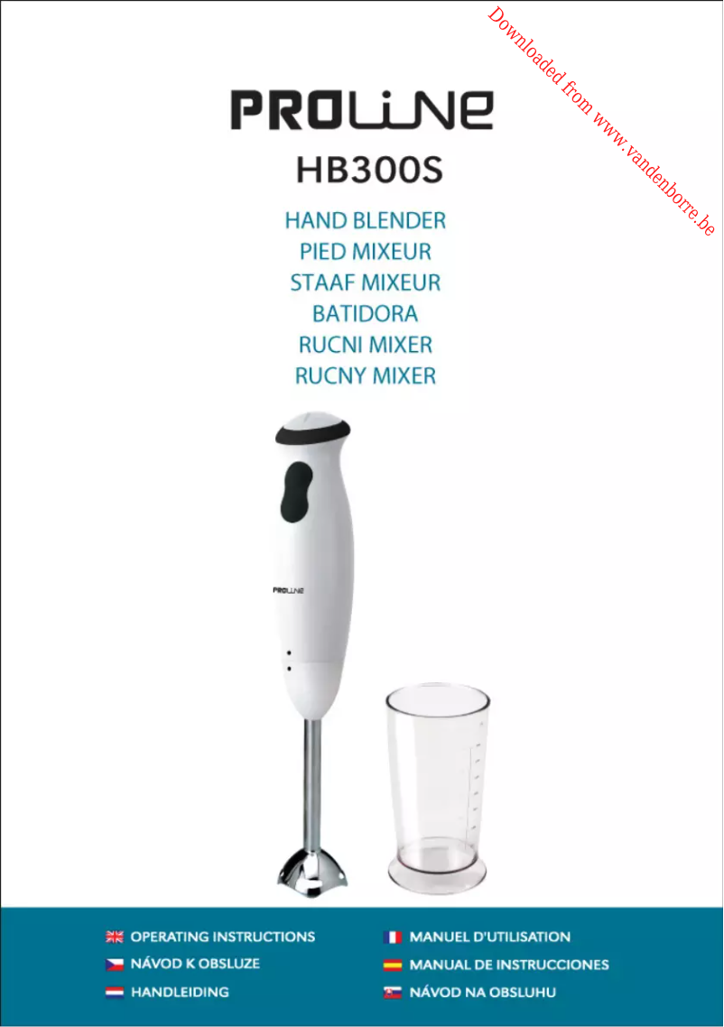 Imagen de la primera página del manual del dispositivo HB300S