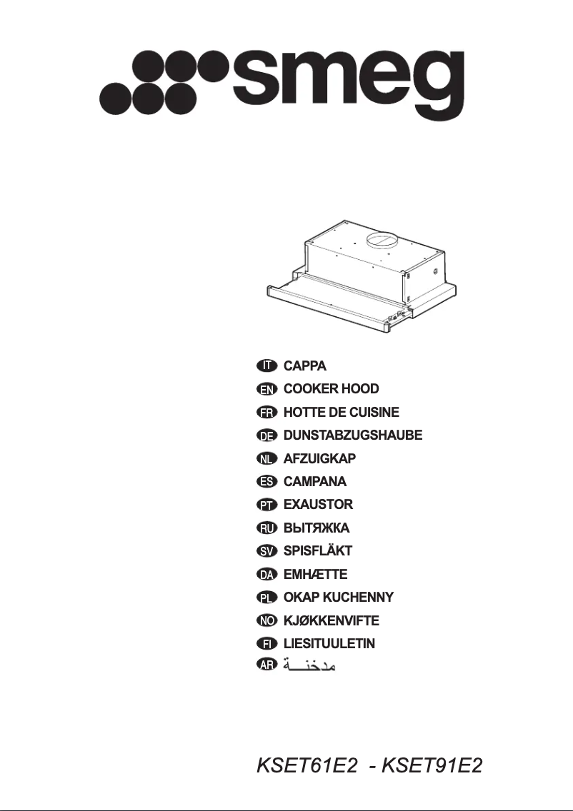 Página 1 del manual Folleto Smeg KSET91E2