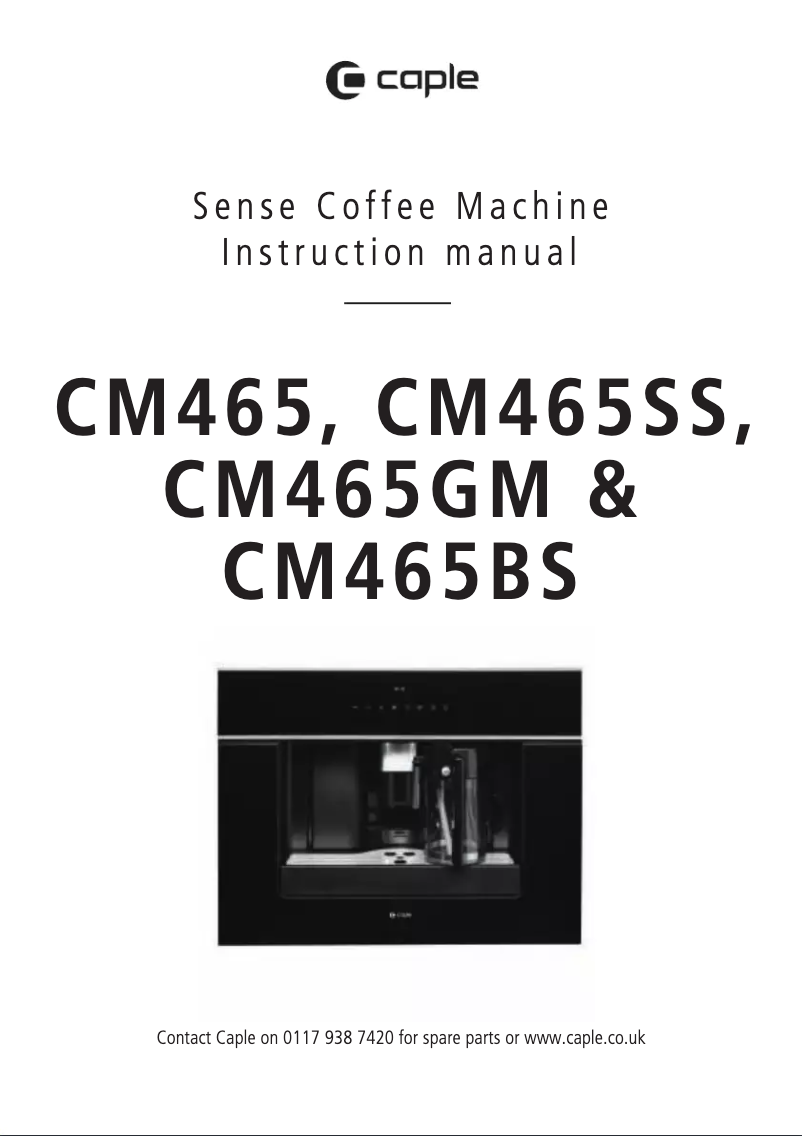 Imagen de la primera página del manual del dispositivo CM465